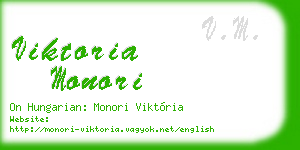 viktoria monori business card
